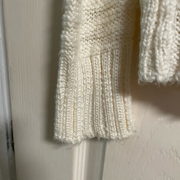 Element White Boho Chunky Open Cardigan Sweater:M - Picture 7 of 8